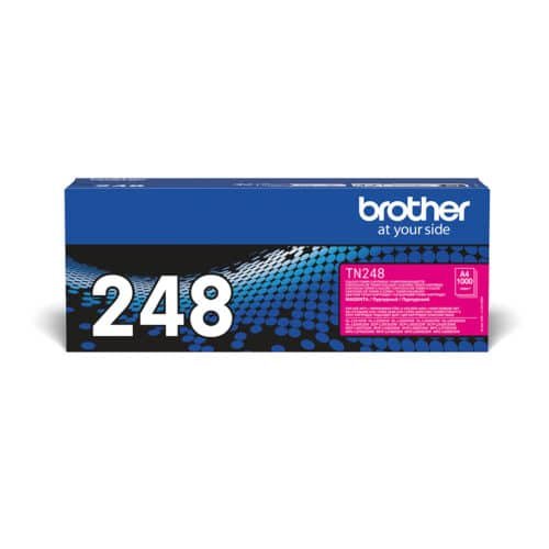 De Brother TN-248M is een betrouwbare magenta toner die zorgt voor scherpe, levendige kleurprints en een consistente afdrukkwaliteit. Met een