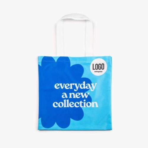 De draagtas met eigen print of logo geeft een stoere look en feel en is verkrijgbaar in verschillende formaten, zodat