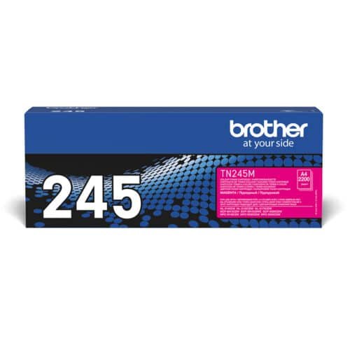 De Brother TN-245M magenta tonercartridge levert tot 2200 pagina’s en is ideaal voor scherpe, kleurrijke afdrukken. Deze toner is geschikt