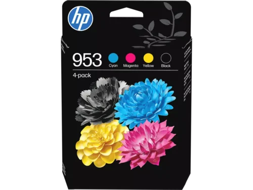 De HP 953 4-pack originele inktcartridges zorgt voor betrouwbare, scherpe afdrukken in zwart, cyaan, magenta en geel. Ideaal voor diverse