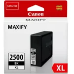 Canon 9254B001 (PGI-2500) is een zwarte pigmentinktcartridge met een hoge opbrengst tot 2500 pagina’s, ideaal voor scherp en professioneel printwerk.