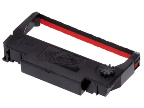 De Epson Ribbon Cartridge TM-300/U300/U210D/U220/U230 is een betrouwbare keuze voor kassasystemen en dot-matrix printers, met brede compatibiliteit en duidelijke zwart-rode
