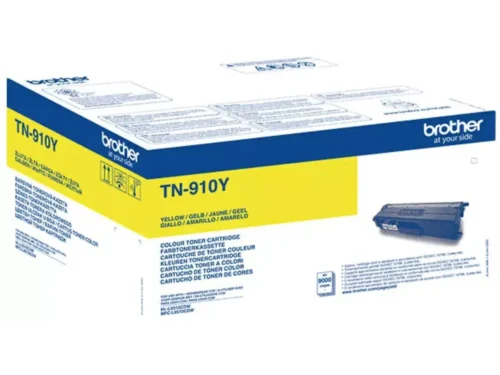 Brother TN-910Y. Kleurentoner paginaopbrengst: 9000 pagina’s, Printkleuren: Geel, Aantal per verpakking: 1 stuk(s), Voor Printer: BROTHER Laser Printer HL-L 9310;