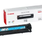 De Canon 716 Cyan toner levert heldere cyaankleuren en een betrouwbare opbrengst tot 1500 pagina’s. Deze toner is geschikt voor