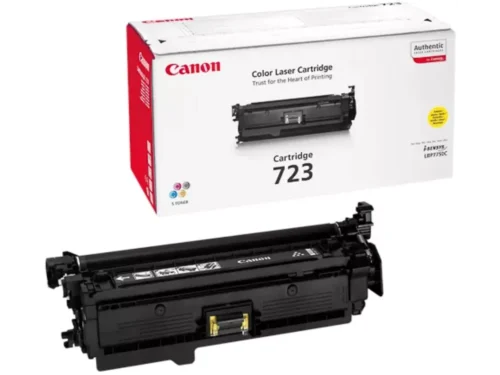 De Canon 723Y kleurentoner levert tot 8500 pagina’s in helder geel en is geschikt voor verschillende Canon Laser Printers uit