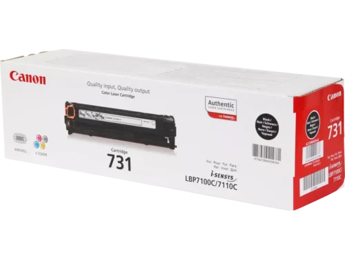Canon 731 zwarte toner levert een betrouwbare afdrukkwaliteit en een opbrengst van ongeveer 1400 pagina’s. Deze toner is geschikt voor