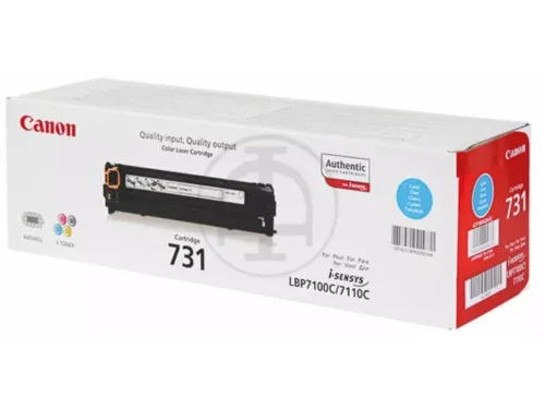 De Canon 731 kleurentoner levert tot 1500 pagina’s in cyaan en is geschikt voor diverse Canon I-SENSYS en LASERSHOT printers.