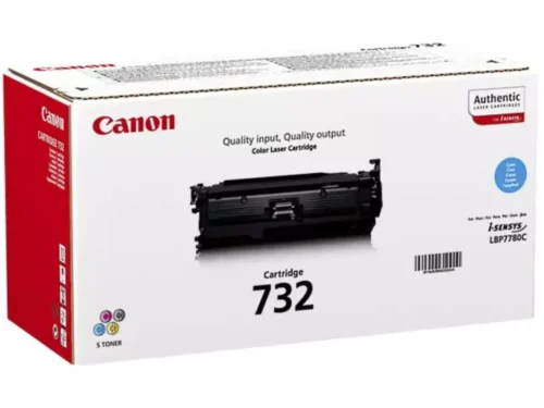 Canon 732C toner levert tot 6400 pagina’s in helder cyaan en is speciaal geschikt voor diverse Canon I-SENSYS en LBP-7780