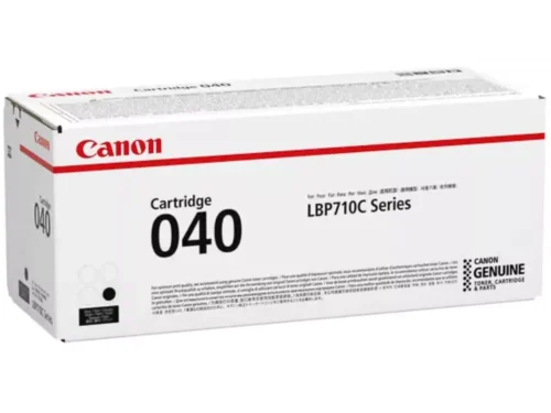 De Canon 040 zwarte toner zorgt voor scherpe, professionele afdrukken en is geschikt voor diverse Canon I-SENSYS en LBP laserprinters.
