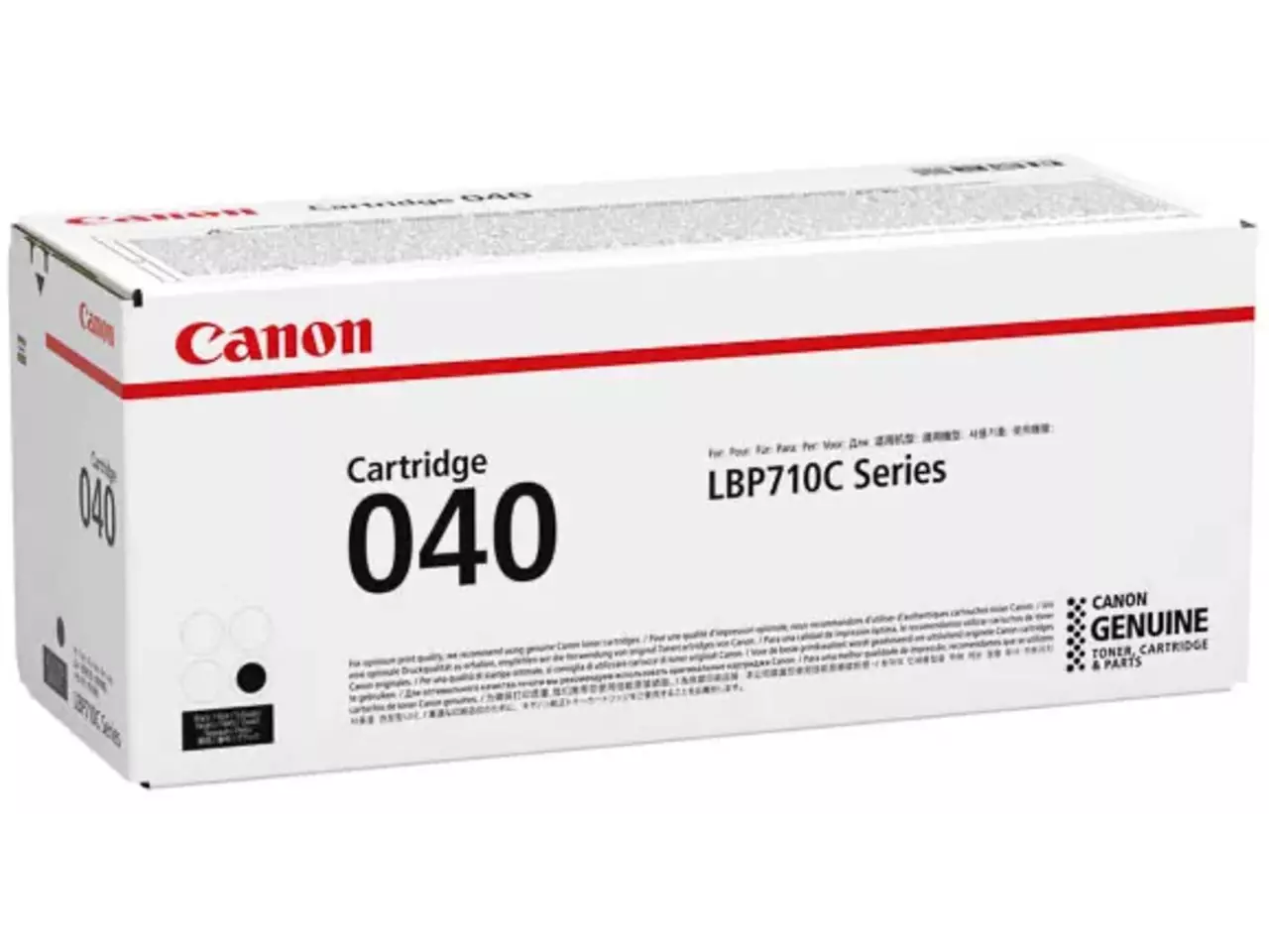 0460C001 Canon 040BK LBP toner zwart, 6300 pagina’s De Canon 040 zwarte toner zorgt voor scherpe, professionele afdrukken en is geschikt voor diverse Canon I-SENSYS en LBP laserprinters.