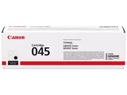 De Canon 045 zwarte toner levert scherpe, professionele afdrukken en gaat tot 1400 pagina’s mee. Deze toner is geschikt voor