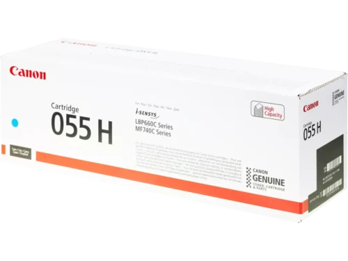 De Canon 055H cyaan toner biedt een hoge paginaopbrengst van 5900 pagina’s en is ideaal voor scherpe, consistente kleurresultaten. Deze