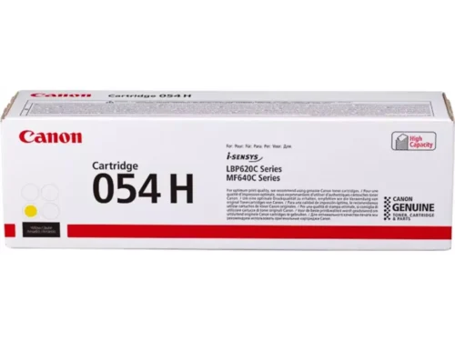 De Canon 3025C002 gele tonercartridge levert tot 2300 pagina’s en is geschikt voor diverse Canon Laser Printer- en I-SENSYS multifunctiemodellen.