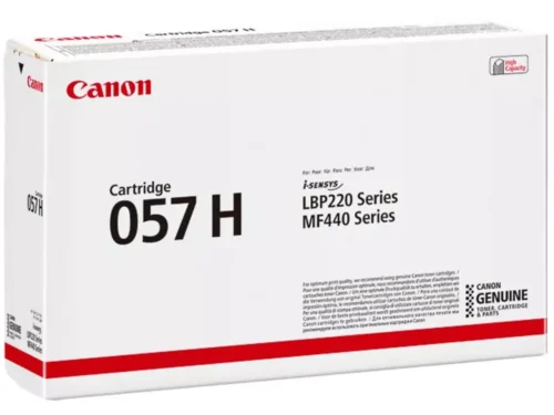 De Canon i-SENSYS 057H zwarte toner levert tot 10.000 pagina’s en is geschikt voor een brede reeks Canon laserprinters en