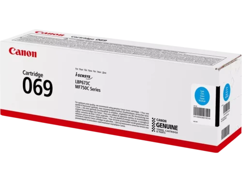 De Canon 5093C002 cyan toner levert tot 1900 pagina’s en is geschikt voor diverse Canon I-SENSYS laser- en multifunctionele printers.
