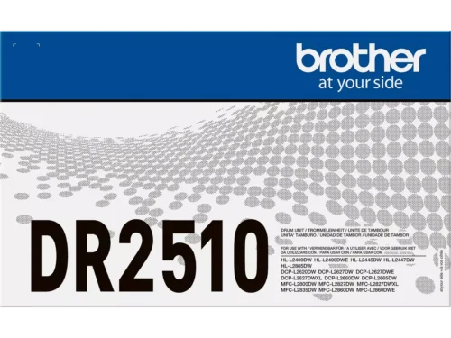 De Brother DR-2510 is een originele drumunit die zorgt voor betrouwbare afdrukkwaliteit en optimale prestaties voor diverse Brother laserprinters en
