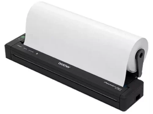 De Brother PA-RH600 is een zwarte accessoire die compatibel is met diverse Brother PocketJet- en sublimatieprinters, waaronder de PJ-663, PJ-722,