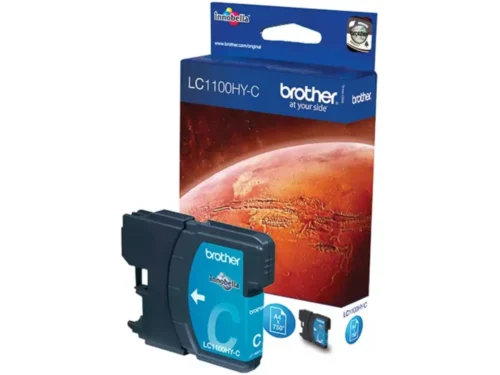 Brother LC1100HYC. Type aanbod: Enkele verpakking, Paginaopbrengst gekleurde inkt: 750 pagina’s, Printkleuren: Cyaan, Aantal per verpakking: 1 stuk(s), Voor Printer: