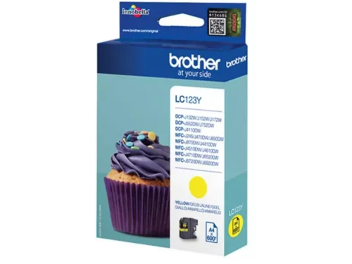 De Brother LC-1240Y is een gele pigmentinktcartridge die zorgt voor heldere, duurzame afdrukken. Deze cartridge is geschikt voor diverse Brother