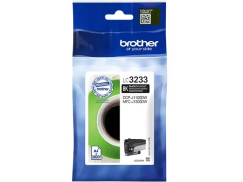 De Brother LC3233BK is een zwarte inkjetcartridge met normaal rendement en pigmentinkt, goed voor maar liefst 3000 pagina’s. Deze enkele