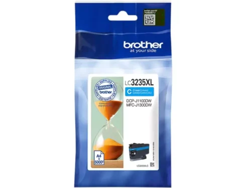 De Brother LC3235XLC is een cyaan inktcartridge met hoog rendement (XL) en een opbrengst tot 5000 pagina’s, ideaal voor wie