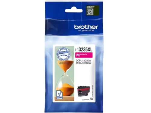 De Brother LC3235XLM is een hoogwaardige XL magenta inktcartridge op pigmentbasis, goed voor tot 5000 pagina’s met levendige kleuren. Deze