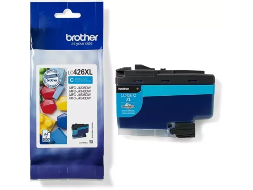 De Brother LC-426XLC is een cyaan inktcartridge met hoog XL-rendement, goed voor tot 5000 pagina’s. Deze originele cartridge is ideaal