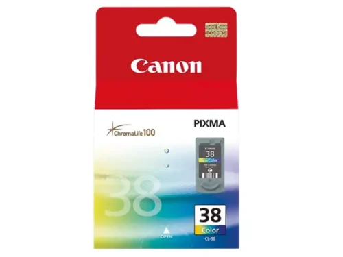De Canon 2146B001 kleureninkt levert heldere cyaan, magenta en gele afdrukken op basis van pigmentinkt, ideaal voor scherpe en duurzame