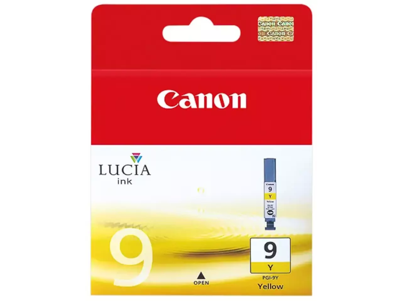 1037b001 Canon PGI9Ynr.9 Pixma inkt geel 1225 pagina’s 14 ml De Canon 1037B001 gele inktcartridge levert scherpe, levendige afdrukken en gaat tot 560 pagina’s mee. Deze pigmentgebaseerde inkt is geschikt