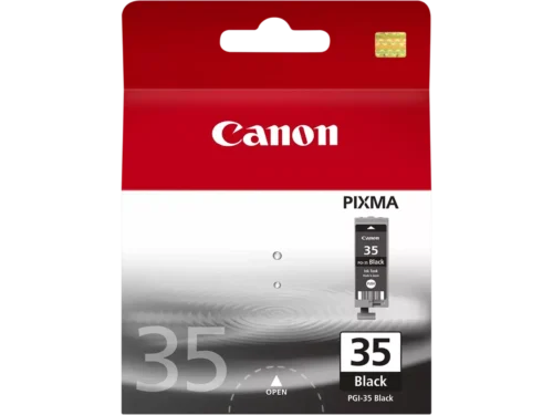 Canon 1509B001 is een zwarte inktcartridge op pigmentbasis die zorgt voor scherpe afdrukken en een opbrengst van ongeveer 191 pagina’s.