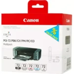De Canon 6403B007 inktcartridgeset is een handige multi-verpakking met normaal rendement, speciaal voor Canon PIXMA PRO 10 en PRO 10