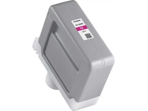 De Canon PFI-1300M is een pigmentgebaseerde magenta inktcartridge van 330 ml, ideaal voor scherpe en levendige kleurafdrukken. Deze cartridge is