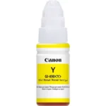 Canon GI-490Y is een gele inktcartridge van 70 ml voor diverse Canon PIXMA G-printers, ideaal voor heldere en consistente afdrukken.