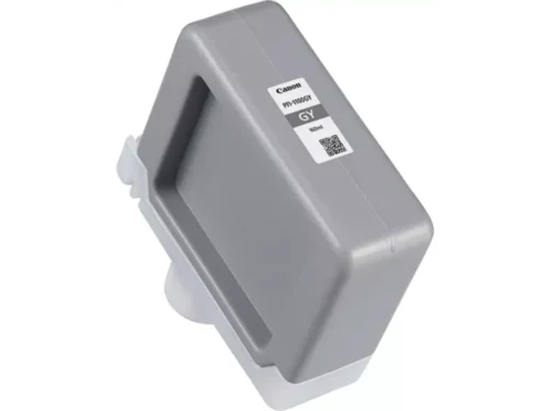 Canon PFI-1100GY levert pigmentgebaseerde grijze inkt in een royale 160 ml verpakking, ideaal voor scherpe en professionele afdrukken. Deze cartridge