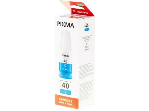 De Canon GI-40 inktcartridge levert betrouwbare cyaanprints voor je Canon PIXMA-printer en is ideaal voor helder, professioneel kleurgebruik. Deze originele