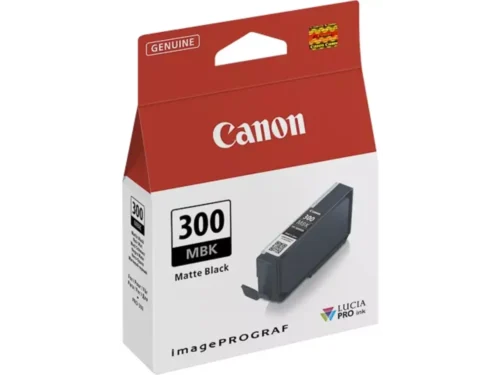 De Canon 4192C001 matte zwarte inktcartridge is een handige enkele verpakking voor de Canon imagePROGRAF iPF PRO 300 en levert
