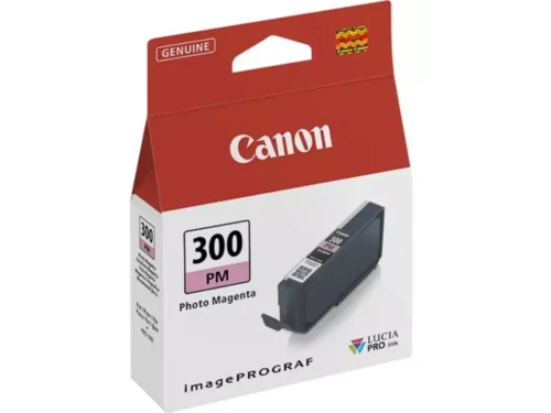 De Canon 4198C001 fotomagenta inktcartridge levert tot 530 pagina’s en is speciaal ontworpen voor de Canon imagePROGRAF iPF PRO 300.