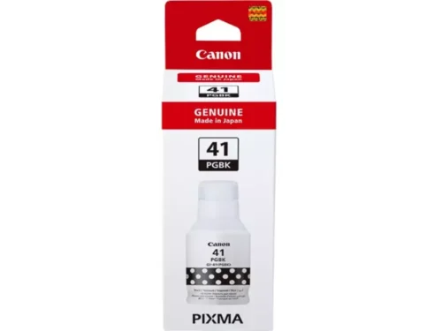 De Canon GI-41PGBK is een originele zwarte inktcartridge die zorgt voor scherpe, betrouwbare afdrukken. Deze cartridge is compatibel met meerdere