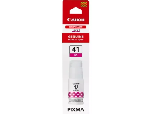De Canon GI-41 M is een originele magenta inktcartridge die zorgt voor levendige kleuren en betrouwbare afdrukken. Deze cartridge is