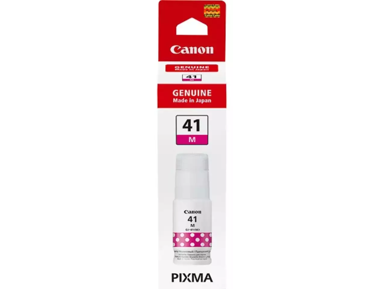 4544C001 Canon GI41M Pixma Inkt Magenta 7700 pagina’s De Canon GI-41 M is een originele magenta inktcartridge die zorgt voor levendige kleuren en betrouwbare afdrukken. Deze cartridge is