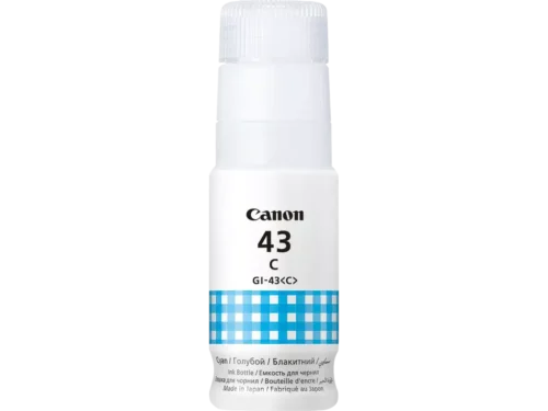 De Canon GI-43C originele cyaan inktcartridge levert betrouwbare, heldere afdrukken voor Canon PIXMA G540 en G640 printers. Dankzij de originele