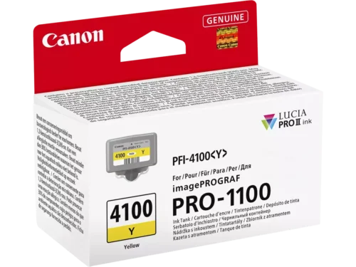 De Canon LUCIA PRO II is een originele gele inktcartridge met normaal rendement, speciaal voor de Canon imagePROGRAF PRO 1100