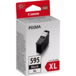 De Canon PG-595XL is een zwarte inkjetcartridge met hoog (XL) rendement, goed voor tot 300 pagina’s per verpakking. Deze enkele