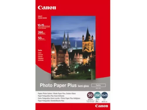 Canon 1686B015 is hoogwaardig fotopapier met een media gewicht van 260 g/m², ideaal voor scherpe en levendige afdrukken. Met 50
