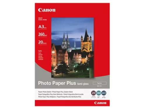 De Canon 1686B026 is een A3-papier met halfglans afwerking en een hoog media gewicht van 260 g/m², ideaal voor scherpe