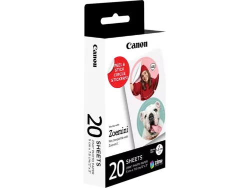 Canon 4967C003 is handig fotopapier voor Canon Zoemini-printers waarmee je snel en eenvoudig scherpe, vierkante prints maakt. Ideaal voor creatieve
