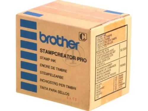 De Brother PRINKB is een zwarte inktcartridge die geschikt is voor diverse Brother frankeermachines, waaronder de SC- en STEMPCREATOR 2000-serie.