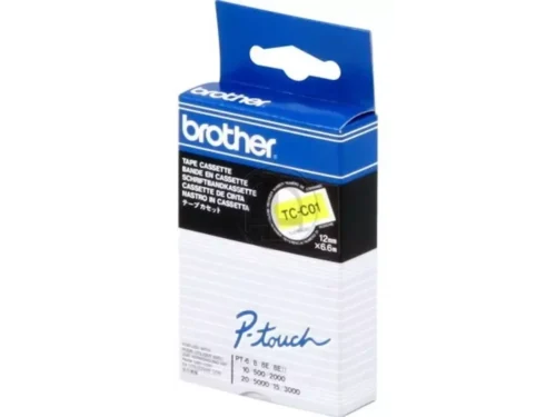 De Brother TC-C01 is een compacte TC-tape van 6,7 meter met een breedte van 1,2 cm, geschikt voor diverse Brother