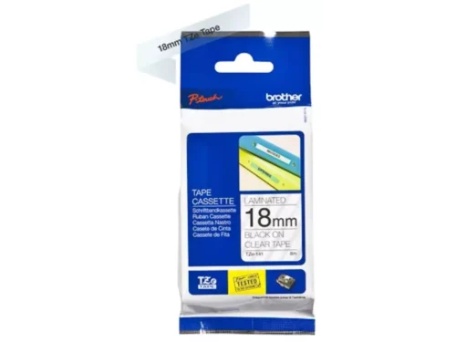 De Brother TZE-141 labeltape levert scherpe zwarte tekst op zilveren tape en is ideaal voor een breed scala aan Brother