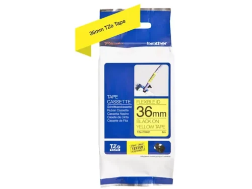 Brother TZE-FX661 is een zwarte TZ-tape van 8 meter lang en 40 mm breed, geschikt voor diverse Brother P-touch labelprinters.